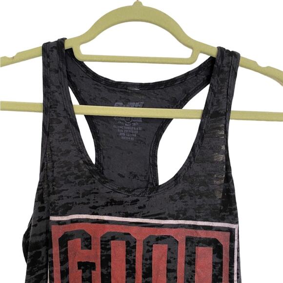Ground to Overhead Black Good Vibes Only Tank Sz M - Picture 3 of 9